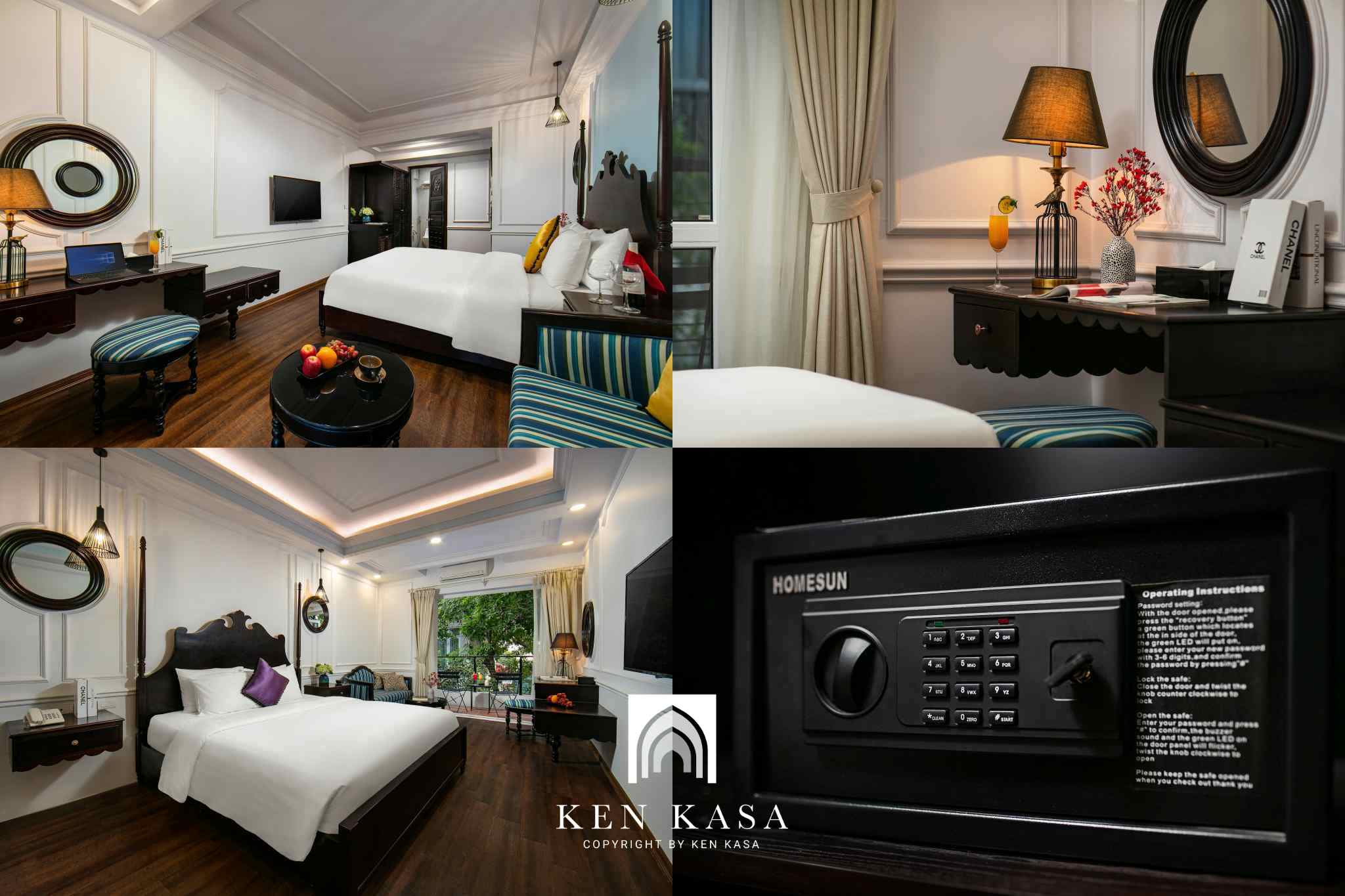 Phòng king room có ban công tại San Boutique Hanoi Hotel 